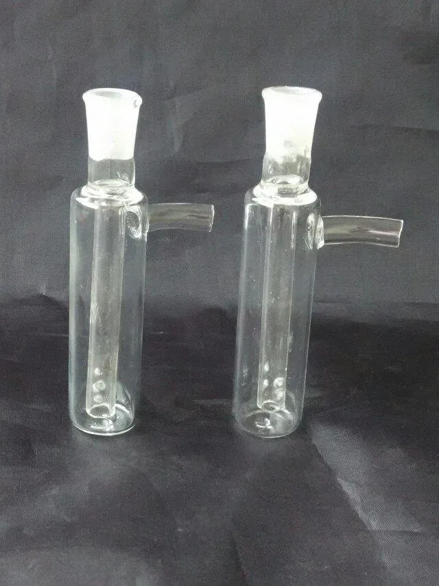 Långt filterpottglas Bongs tillbehör Glas rökrör färgglada mini flerfärgade handrör bästa skedglas