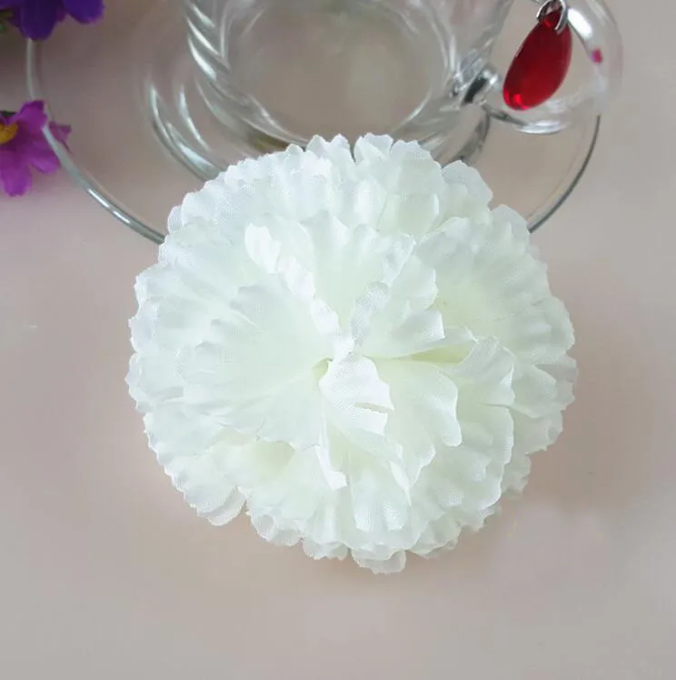 Artificial flowers silk flowers wholesale carnation flower head making handmade DIY Style Fence