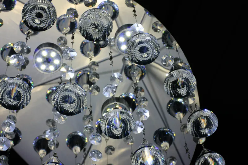 Crystal Kroonluchter Diamant Crystal 15 Inch Eetkamer Lamp Drawing Room Lights Roestvrij staal 10 inches Hoog