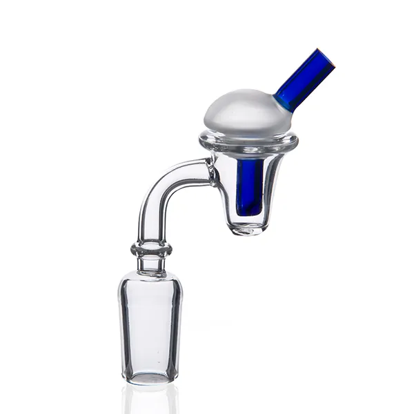 Smoke Glass Carb Cap Ice cream style Dabber And Caps 2 IN 1 For Quartz Bangers dag rig bong hookah