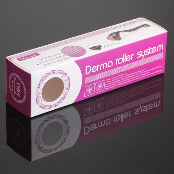 DRS dermaroller 540 Rullo di bellezza la pelle con microaghi Rullo ad aghi in lega di titanio/acciaio inossidabile 0,2 mm-3,0 mm