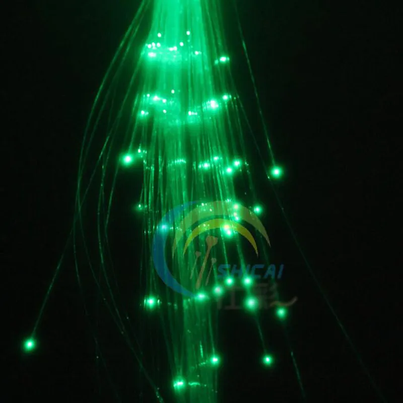 Atacado Brilho Piscando Grampo de Cabelo Flash LED Trança Mostrar Decoração Do Partido Colorido Trança Luminosa Fio De Fibra Óptica Hairpin