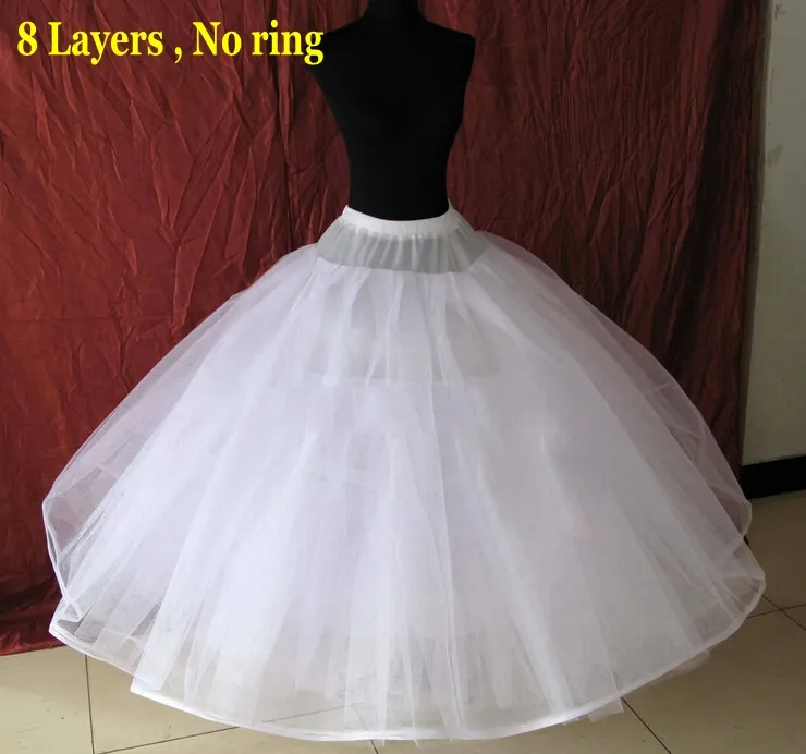 New Skirt Petticoat with Elastic Waist Thick 6 Steel Ring - UCenter Dress