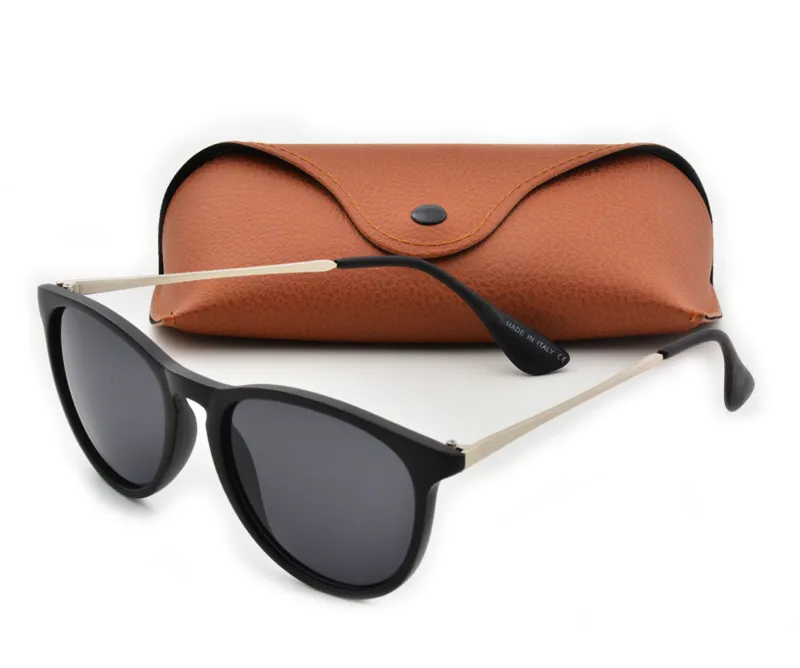 Top Quality New Fashion Sunglasses For Man Woman Erika Eyewear Brand Designer Sun Glasses Matt Leopard Gradient UV400 Lenses Box and Cases