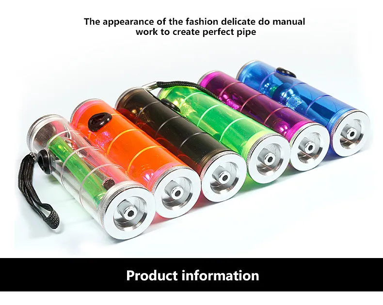 Portable Travel Shisha Hookah Pipe Dry Herb Percolator Tobacco Water