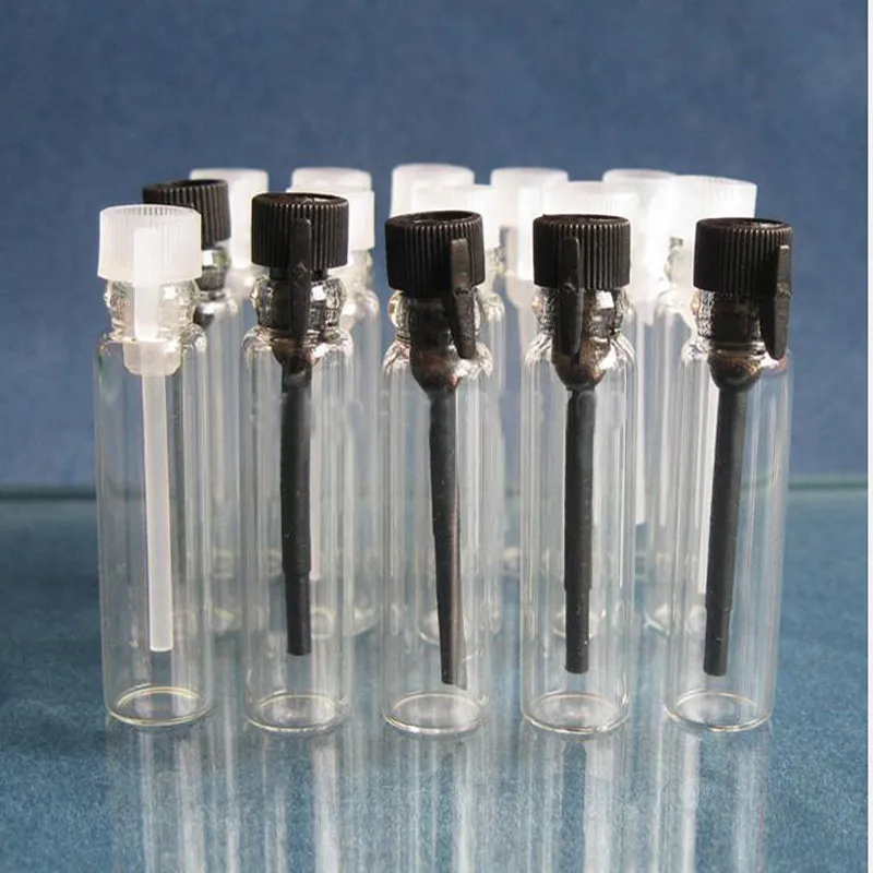 Mini flacons en verre 1ML 1CC, petites bouteilles vides rechargeables de laboratoire, tube de bouteille de parfum, huile liquide, parfum