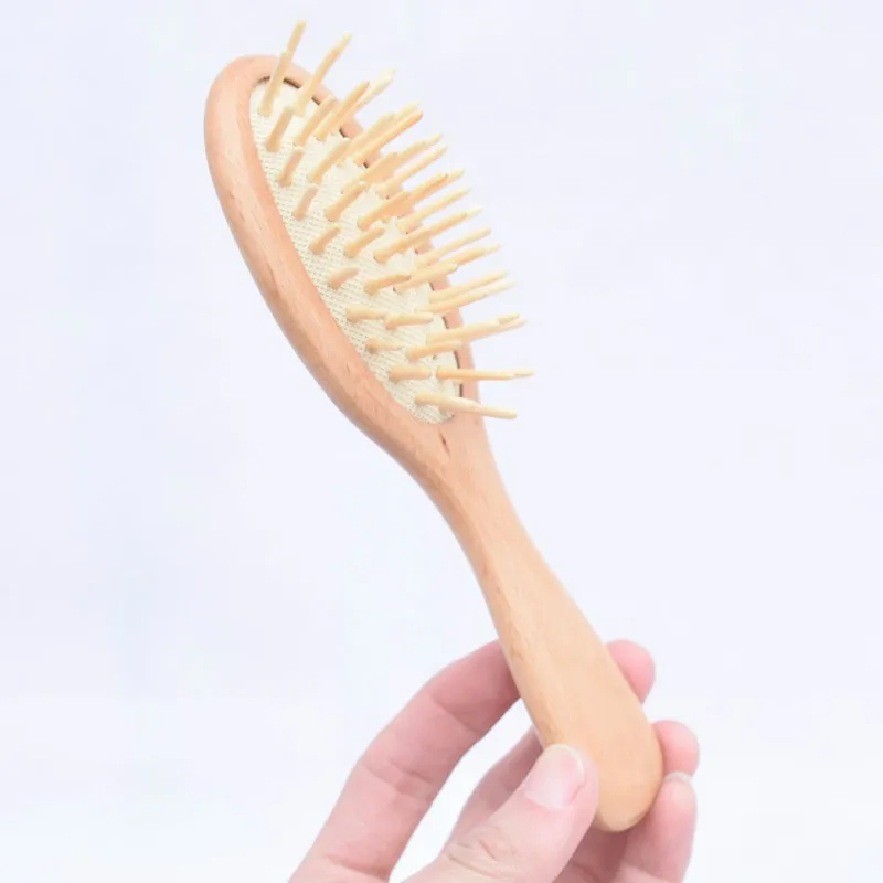 De haute qualité massage peigne en bois bambou brosse à cheveux brosse brosses soin des cheveux et beauté SPA masseur gros