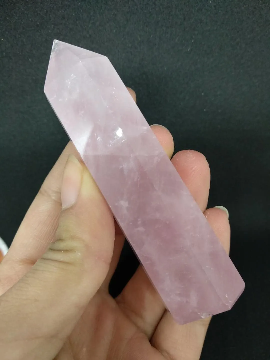 Varmförsäljning! Natural Rose Quartz Crystal Wand Point Healing Natural Stones och Minerals för julklapp Gratis frakt