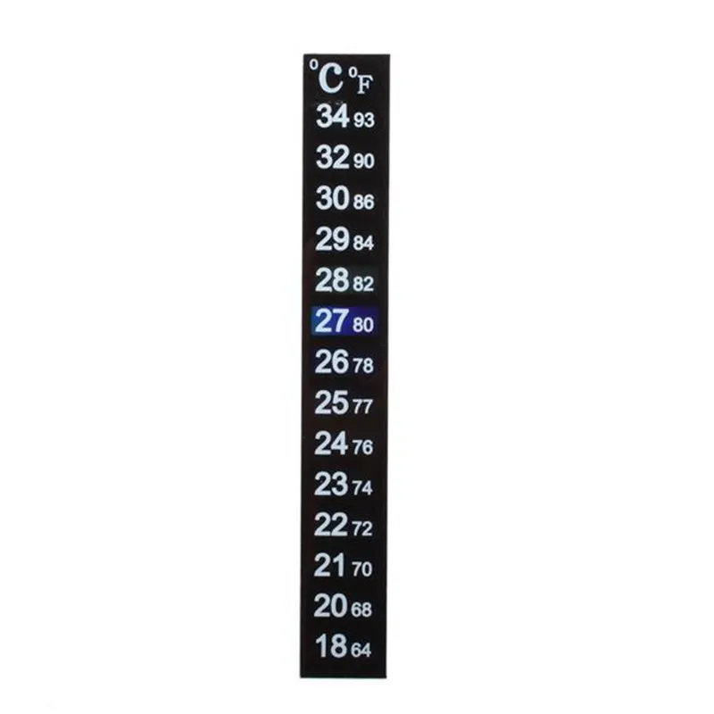 Brewcraft Strip Thermometer Fish Aquarium Temperatuur Sticker Schaal Aquarium Vissen Levering Digitale dubbele binnenkoelkast vriezer