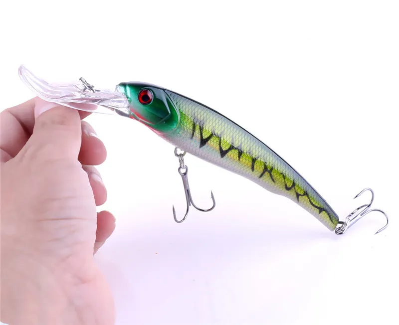 Nya Big Ocean Minnow Fishing Lures 29g 165 cm Wobblers Swimbait Transparent Laser Crang Bait Fishing Tackle3032731