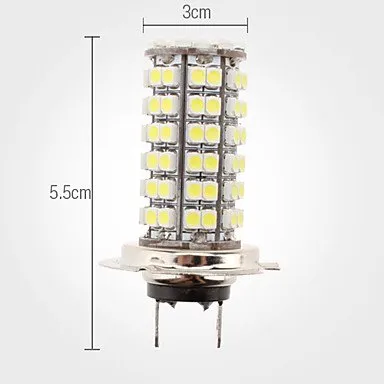 照明H4 H7 H7 H11 9005 9006 7740 7743 1156 1157 96 SMD 3528 DC 12V LEDフォグライトウェッジ電球ランプ