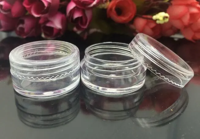 Plastic Container Jars Pot 5 Gram Cosmetic Cream Eye Shadow Nails Powder Jewelry 0.17oz Clear Empty KD1