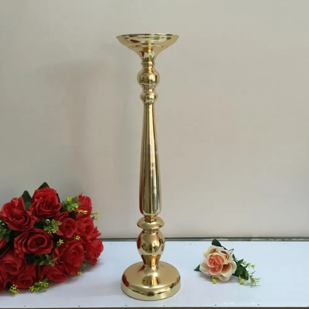 52 CM Tall Candle Holder Candle Stand Wedding Table Centerpiece Event Road Lead Flower Rack DIY Home Decoration / 