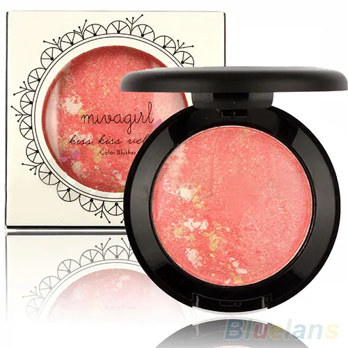 Wholesale- Bluelans Women's MIVAGIRL Baked Cheek Color Blusher Blush  Baked Blush Palette