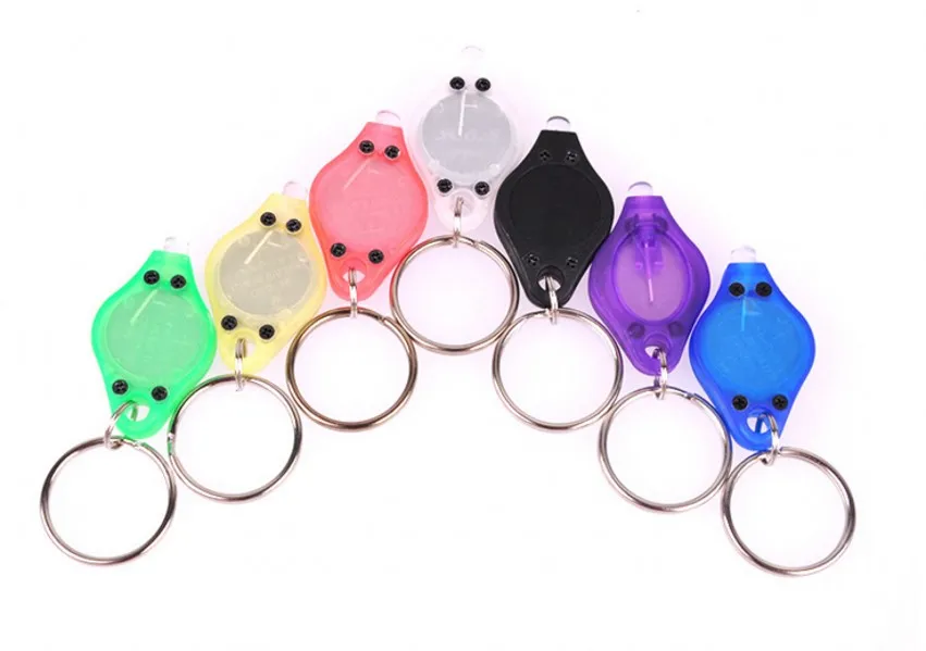 Fashion Mini ficklampa Billiga UV Pengar Detektor LED Keychain Light Multicolor Small Present Partihandel