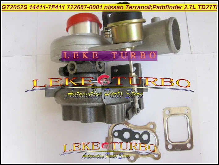 GT2052S 14411-7F411 722687-5001S 722687 turbo Nissan Terrano II 2001 Pathfinder 2.7L 01-05 TD27TI Turbocharger (2)