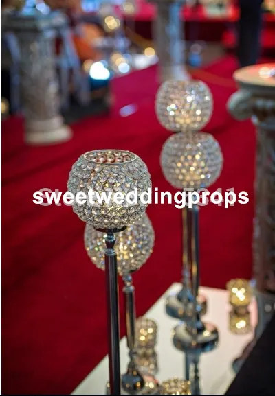 Hochwertige Kristall-Hochzeitsgangdekoration im neuen Stil, Mittelstücke für Hochzeiten und Großveranstaltungen