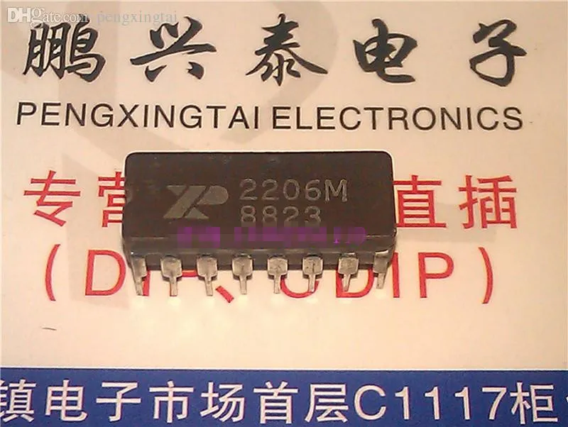 2206M. XR-2206M, paquete cerámico de doble inmersión de 16 pines, componente electrónico del generador monolítico de funciones XR2206M / CDIP16 / IC integrado