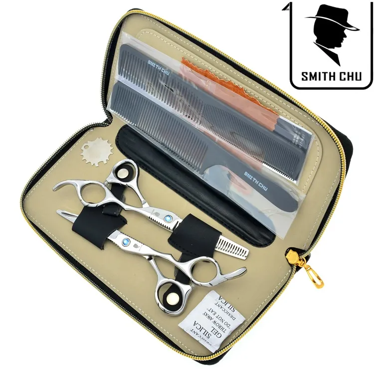 6,0 pouces SMITH CHU JP440C Meilleurs ciseaux à cheveux Ciseaux de coiffure Ensemble de ciseaux à effiler de coupe de salon professionnel pour la maison ou le salon, LZS0077