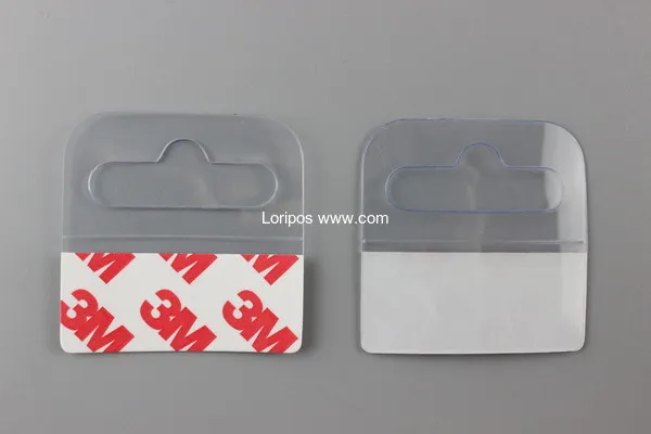 Självhäftande Pethangers Peghook Merchandising Hanger Tabs Round Hole Bulk Box Bag Holder Plastic Display Armerad Sticky Hang
