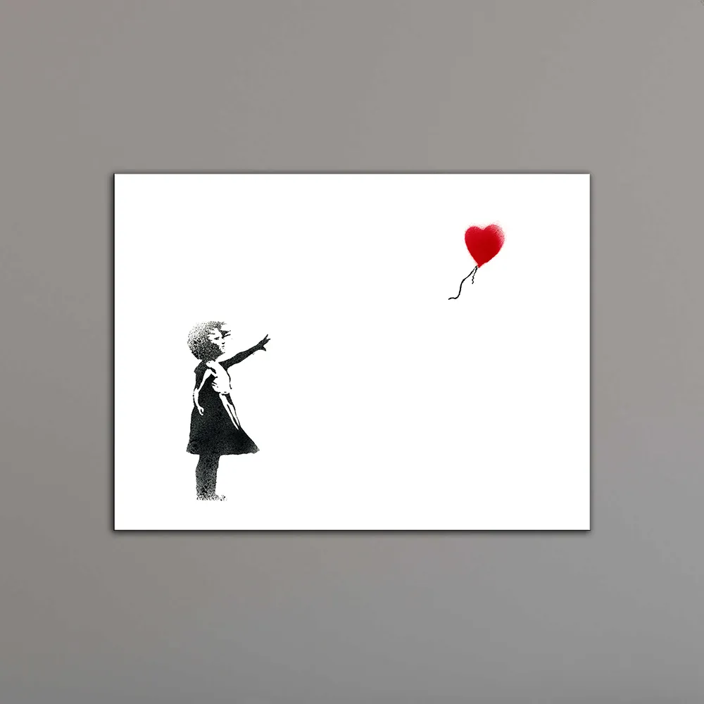 Одинокая Девушка Сердце Картина Маслом Жикле Печать На Холсте Для Гостиной Кафе Home Decor Wall Art Без Рамы Оптовая Украшения