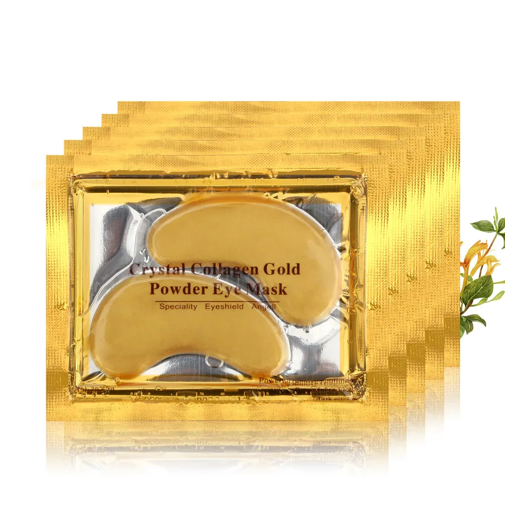 10000 stcs / veel gouden oogmasker vrouwen ooglid patch / crystal collageen gouden donkere cirkel anti-aging