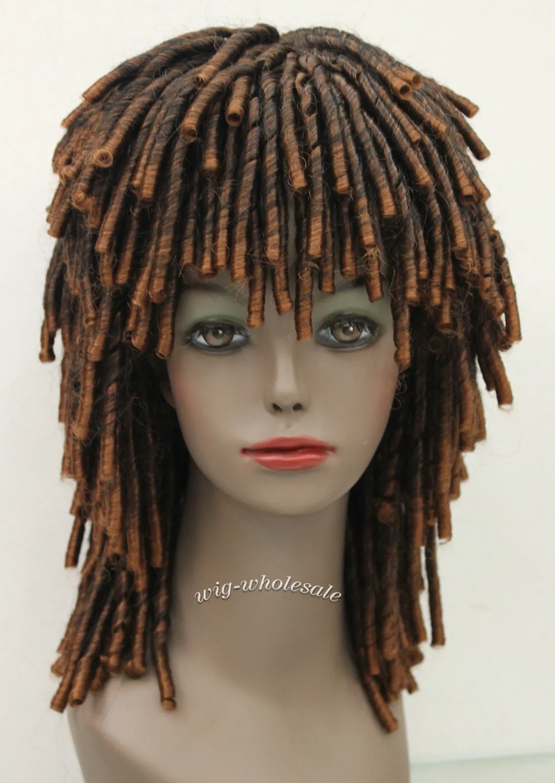 Darmowa Wysyłka Piękna Czarowna Hot Fashion5 Kolor Afrykanie Wig Dreadlocks Fancy Dress Ruud Gullit Hivision # E-1071