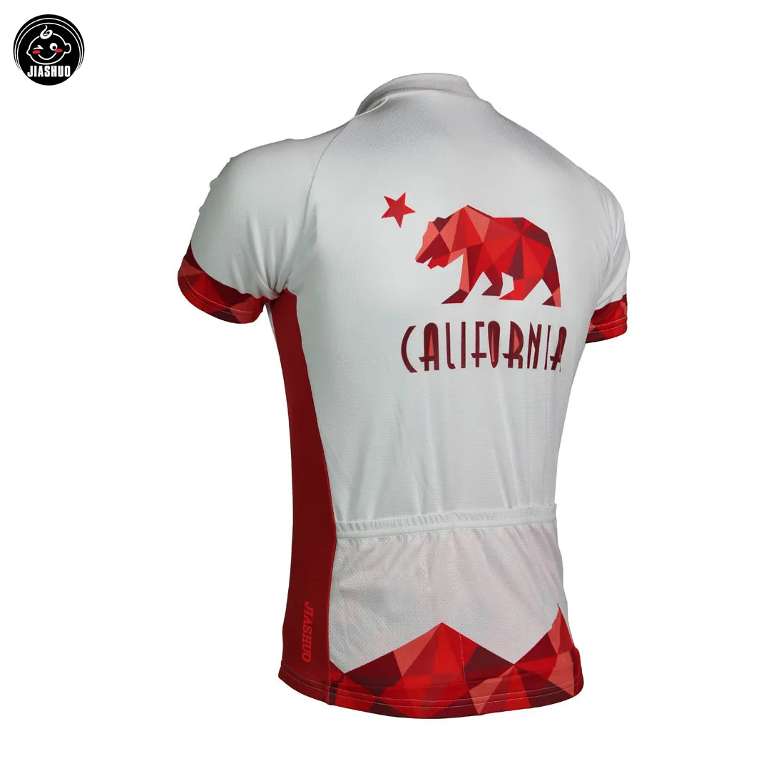 California Bear Classical New Mountain Road Race Bike Pro Cycling Jersey koszulki Tops Odzież oddech Air Jiashuo Multi3825956