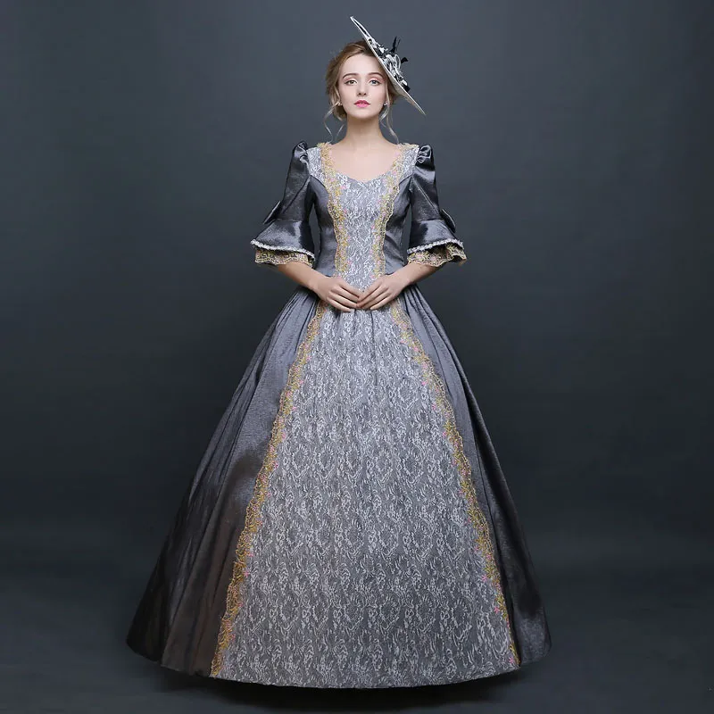 Costume femminile del partito di compleanno dell'abito di ballo di Marie Antoinette della guerra civile Marie dell'annata di modo dell'annata delle Belle