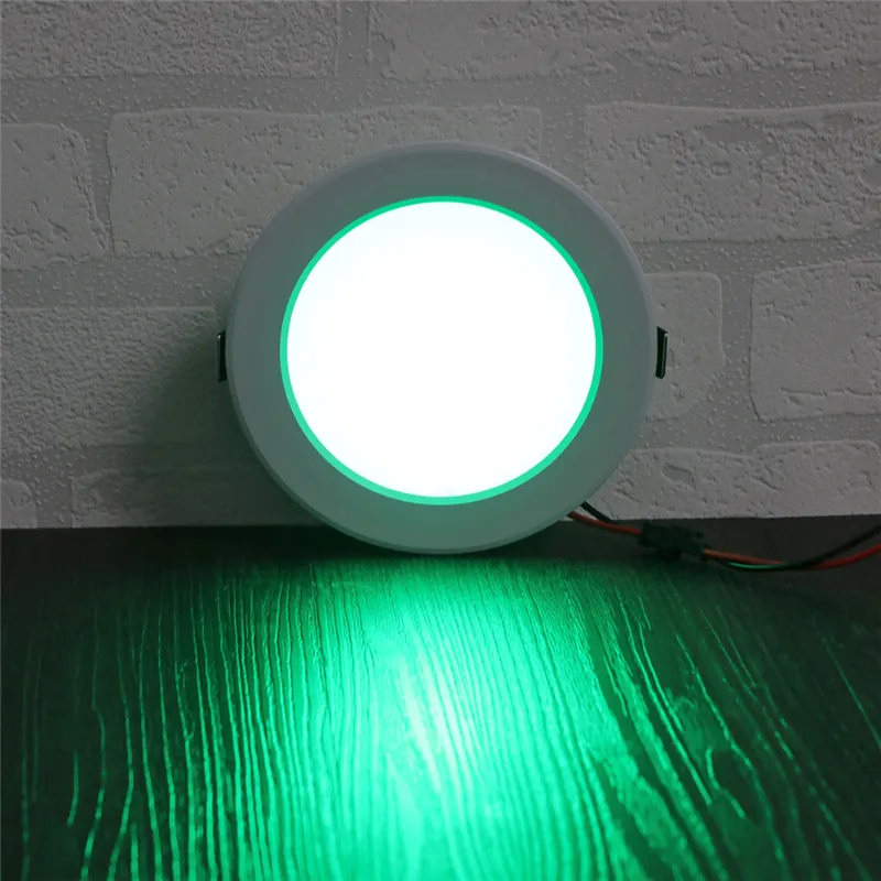 Livraison gratuite RGB LED vers le bas lumières 3 W 5 W 10 W panneau LED éclairage Downlight AC110/220 V intérieur LED lumières encastrées