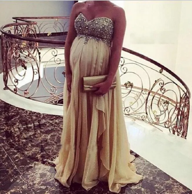 Plus Size Maternity Evening Dress Off the Shoulder Chiffon Crystal Prom  Party Gowns Empire Waist for Pregnant Women from Dhgate Evening Dresses -  price 126.19