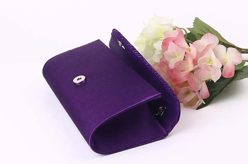 2017 Diomand Evening bags Women Satin Long Hasp Clutch Bags Simple Cosmetic Bag In wedding