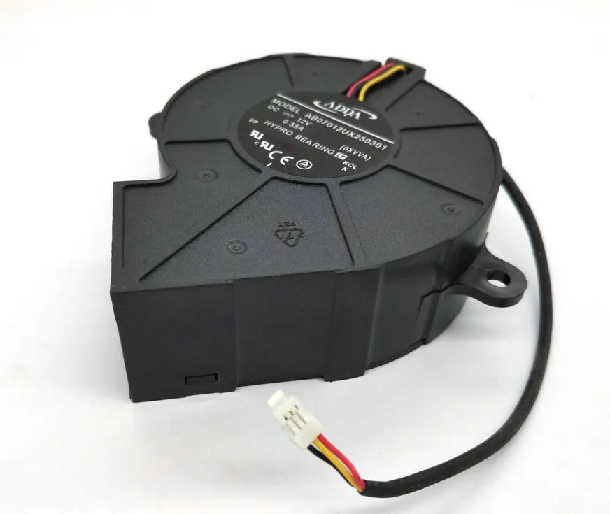 Ny original Adda AB07012UX250301 70*25mm DC12V 0,55A Turbo Blower Projector Cooling Fan