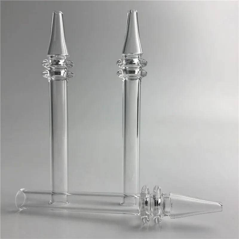 5 Inch Quartz Nectar Collectors Rig Stick Hookah Straw Tube Nail Filter Tips Taster Mini Hand Pipes for Glass Smoking Water Accessories