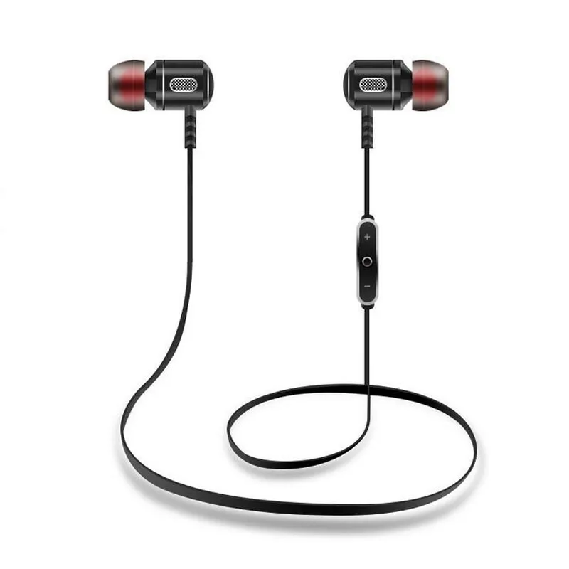 S8 Trådlös Bluetooth V4.1 Sport In-Ear Hörlurar Metall Earputs DSP Bullerreduktion Anti-Sweat Headset med MIC för Android / IOS Smarta telefoner