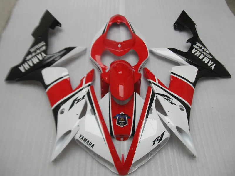 Injection molding free customize fairings for Yamaha YZFR1 2004-2006 red white black fairing kit YZF R1 04 05 06 OT14