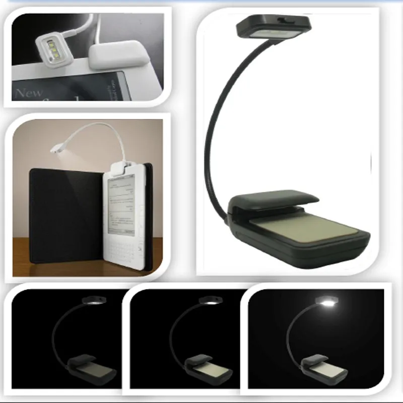 DHL DERNIER KINDLE 3 LED CLIGHT CLIGHT LUMIÈRE Lampe Lampe Lampe Lecteur Lecteur Livre Lecteur Mini Flexible Bright Bureau 918