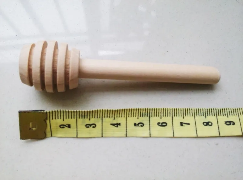 8cm long Mini Wooden Honey Stick Dipper Party Supply Wood Honey Spoon Stick for Honey Jar Stick XB1