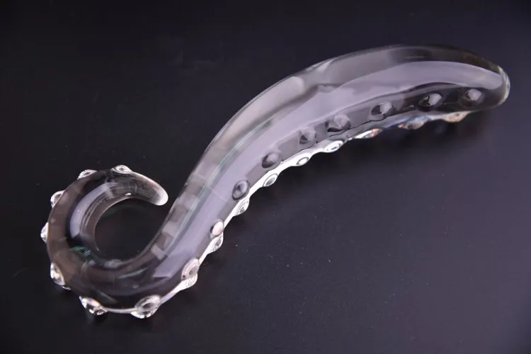 Pyrex Glass Dildo Fałszywe kryształowe kryształowe koraliki analowe tyłek wtyczka prostaty masażer gspot żeńska masturbacja seks1674318