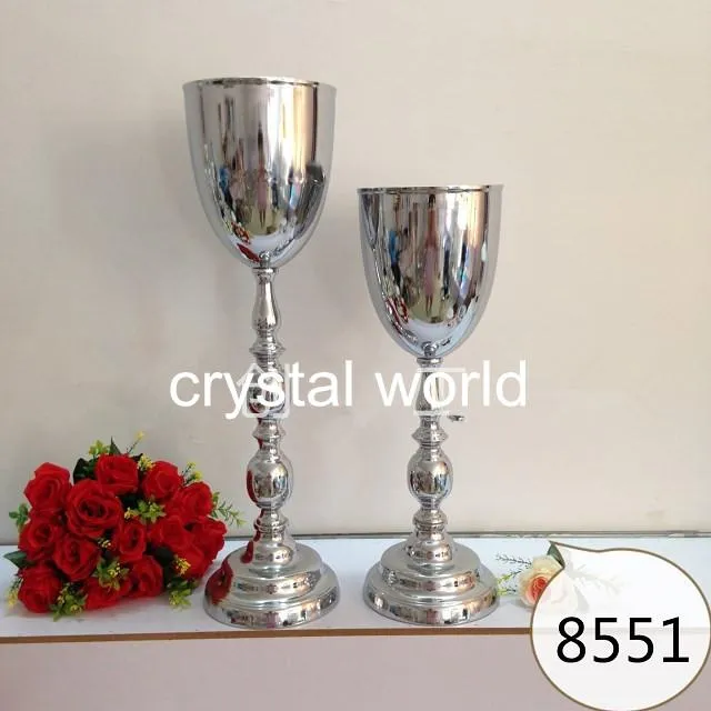 Groothandel Tall Crystal Flower Stand Bruiloft Centerpiece 123 voor Thuis Verjaardagsfeest Decoraties Decor