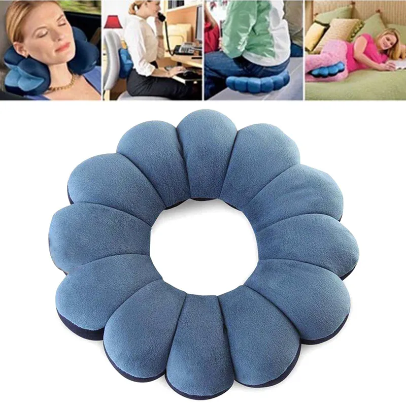 DHgate Comfort Travel Twist Pillow Soft Memory Foam Neck Support Cushion Home Garden