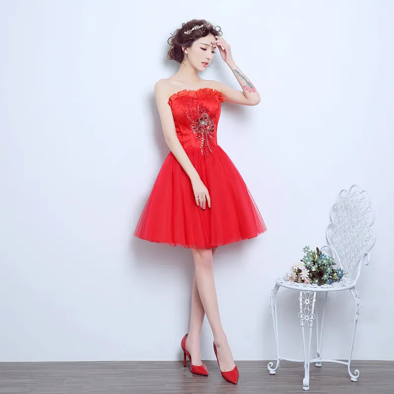 Princess Red A Line Evening Dress, Sweetheart... From Orlandodress, $46.24  | DHgate.Com