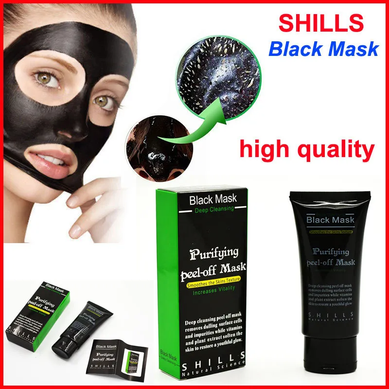 قناع Shills 50mL تطهير عميق قشر تنقية قبالة أقنعة الوجه الأسود إزالة قناع الوجه قشر الرؤوس السوداء