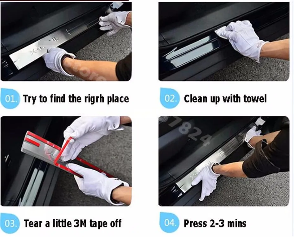 Stainless Steel Welcome Ht Pedals Door Sill Strip For VW Magotan Bora  Sagitar CC Golf R Style 285W From Youe, $36.09