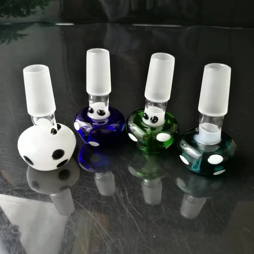 Accessoires de bongs en verre à bulles de champignons de couleur, pipes à fumer en verre mini-pipes à main multicolores colorées meilleures pipes en verre cuillère