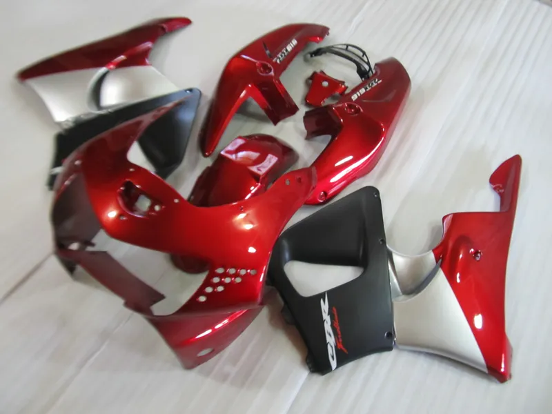 Nowe Hot Ciała Części Zestaw Fooring dla Honda CBR919RR 98 99 Wine Red Silver Fairings Set CBR 900RR 1998 1999 OT24