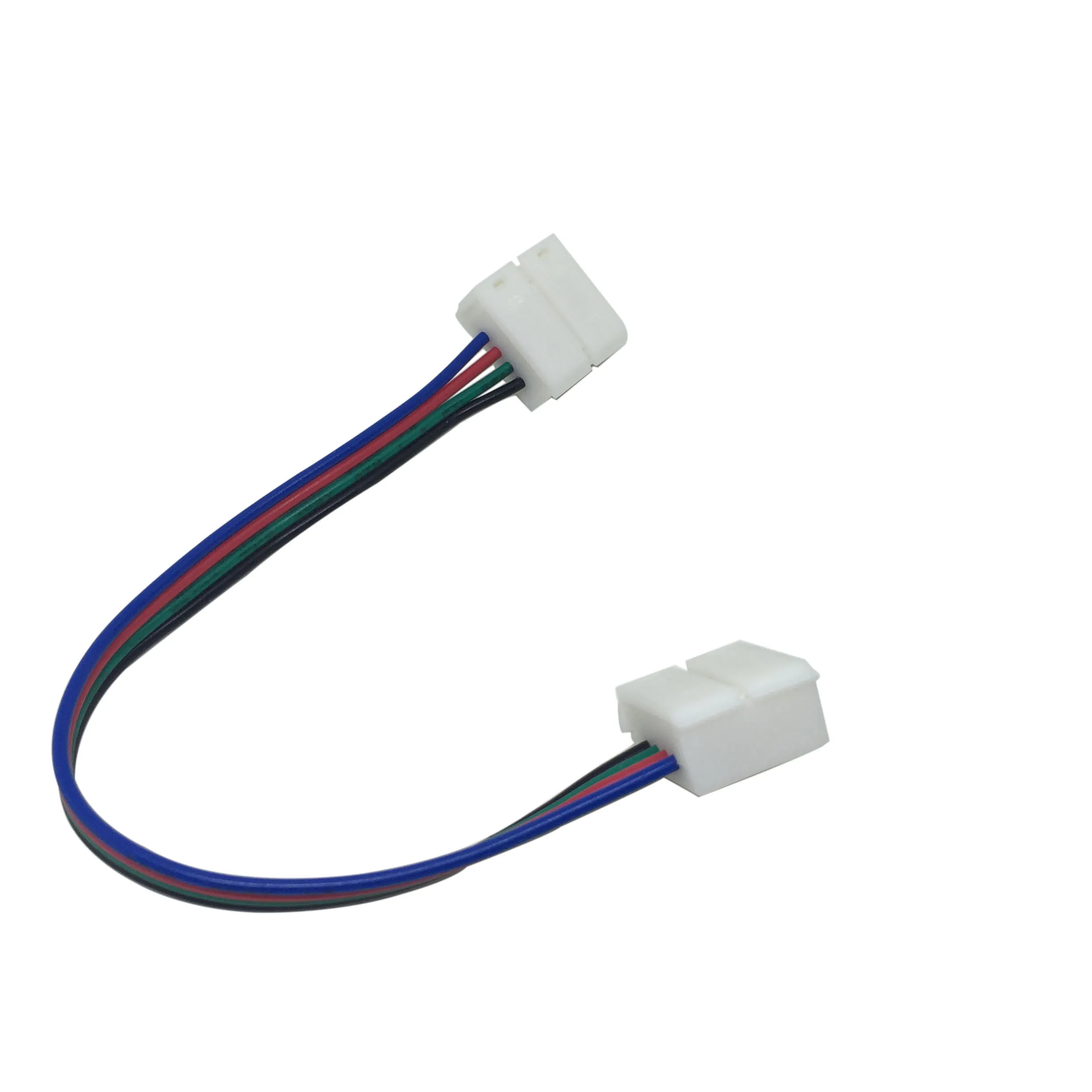 / Pack 4-PIN Anslutande hörn 4PIN10mm RGB-kontakt PCB-adapter för 10 mm SMD 5050 3528 RGB LED-bandljus