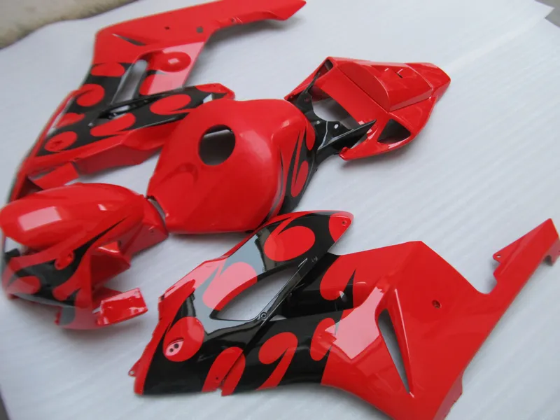 ABS-Kunststoffverkleidungen für Honda CBR1000RR 04 05, rot-schwarzes Spritzguss-Motorradverkleidungsset CBR1000RR 2004 2005 OT42