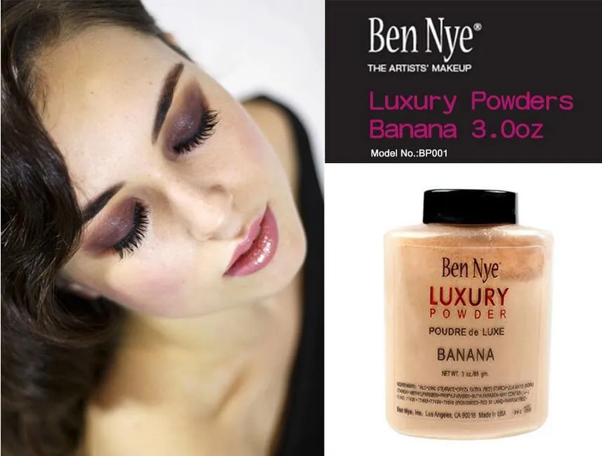 New hot Ben Nye Banana Powder 3 oz Bottle Face Makeup banana brighten long-lasting luxury powder 85g