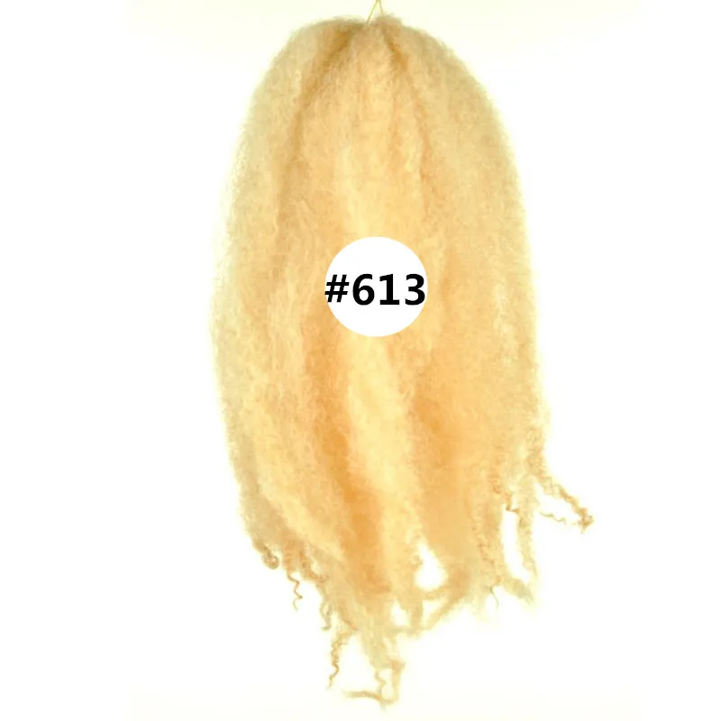 wholesale marley tresses Afro crépus extensions de cheveux bouclés synthétique afro twist bouclés marley tressage cheveux crochet tresses cheveux armure bolote